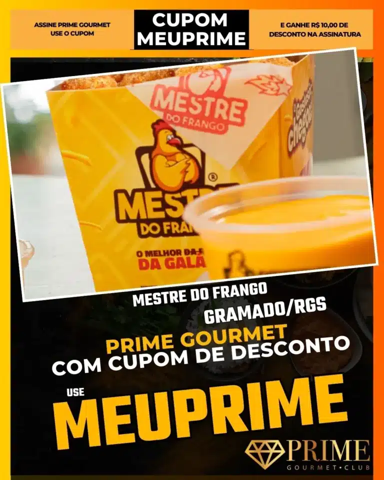 Mestre do Frango Gramado,Frango Frito,Prime Gourmet Desconto,Petiscos Gramado,Porção de Polenta,Cupom MEUPRIME,Onde comer barato,Lanche Rápido