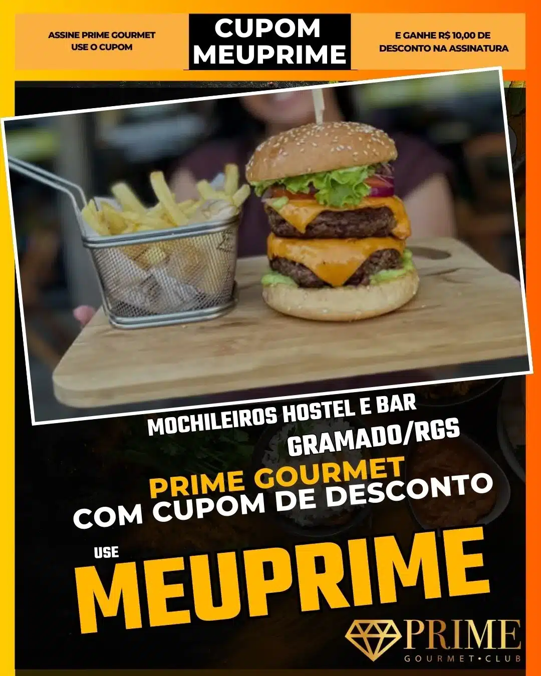 prime gourmet gramado canela cupom meuprime mochileiros hostel e bar