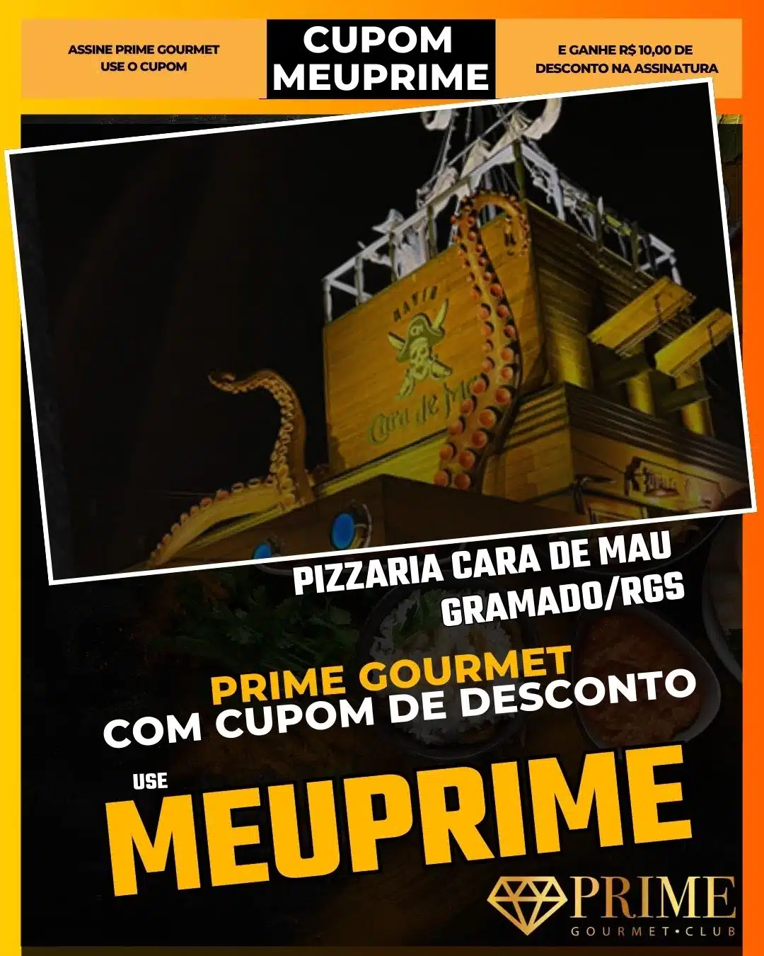 Cara de Mau Gramado,Pizzaria Pirata,Prime Gourmet Desconto,Rodízio de Pizza Temático,Show Pirata Gramado,Cupom MEUPRIME,Porto Cara de Mau,Jantar com Crianças