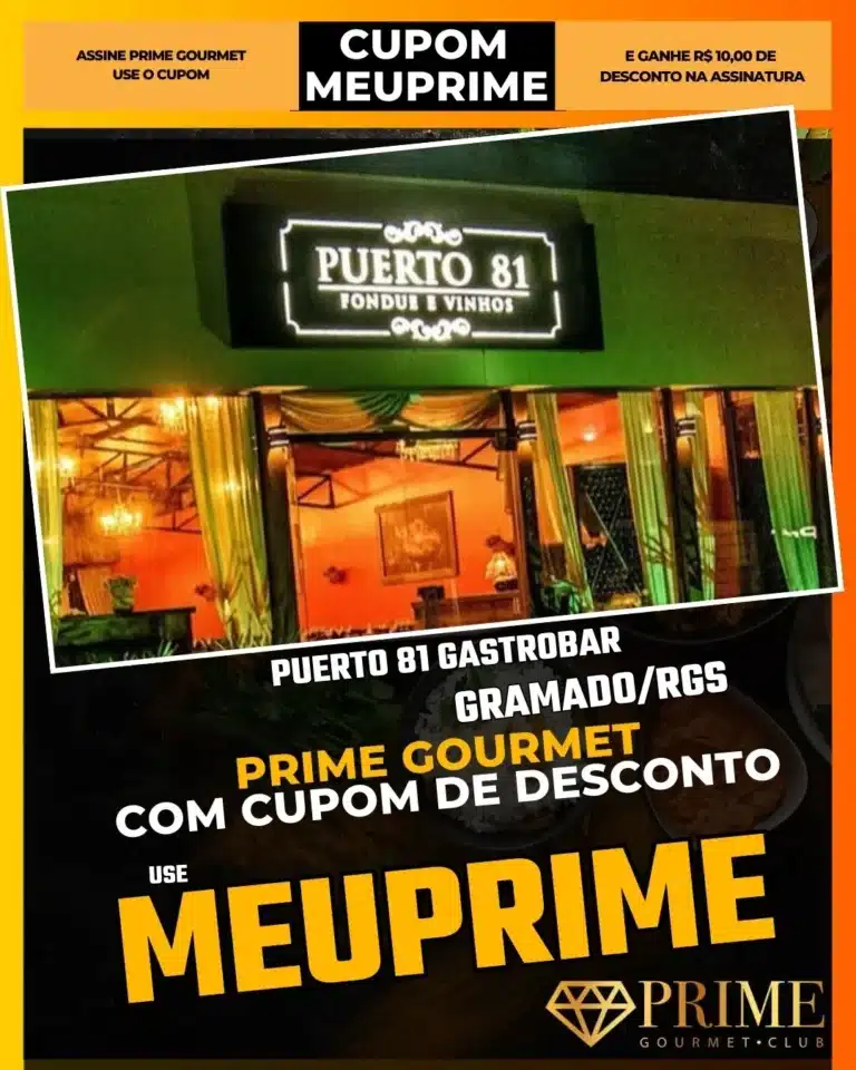 Puerto 81 Gramado,Comida Mexicana Gramado,Prime Gourmet Desconto,Gastrobar Latino,Nachos e Tacos,Cupom MEUPRIME,Drinks Especiais,Happy Hour Diferente