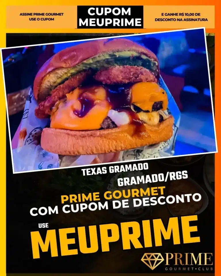 Texas Gramado Saloon,Hamburgueria Temática,Prime Gourmet Desconto,BBQ Americano Gramado,Costelinha Barbecue,Cupom MEUPRIME,Onde comer carne,Jantar Divertido