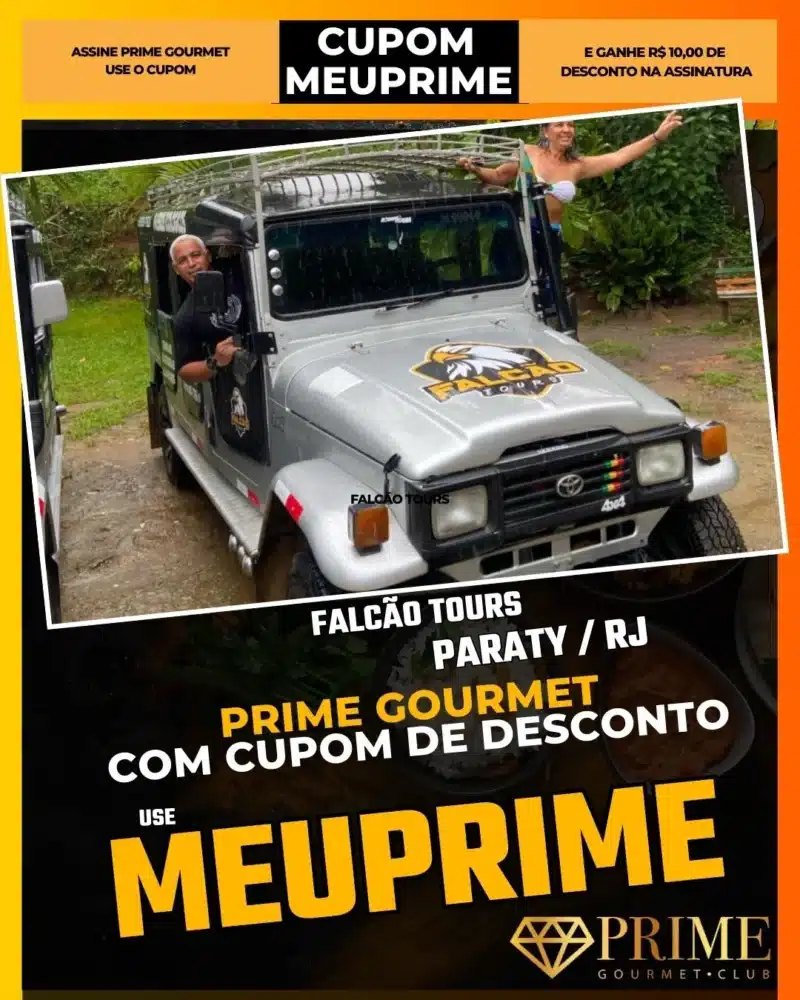 prime gourmet paraty rj cupom meuprime falcão tours