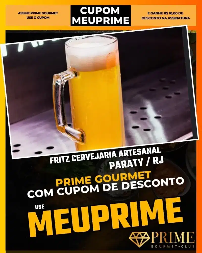 prime gourmet paraty rj cupom meuprime fritz cervejaria artesanal