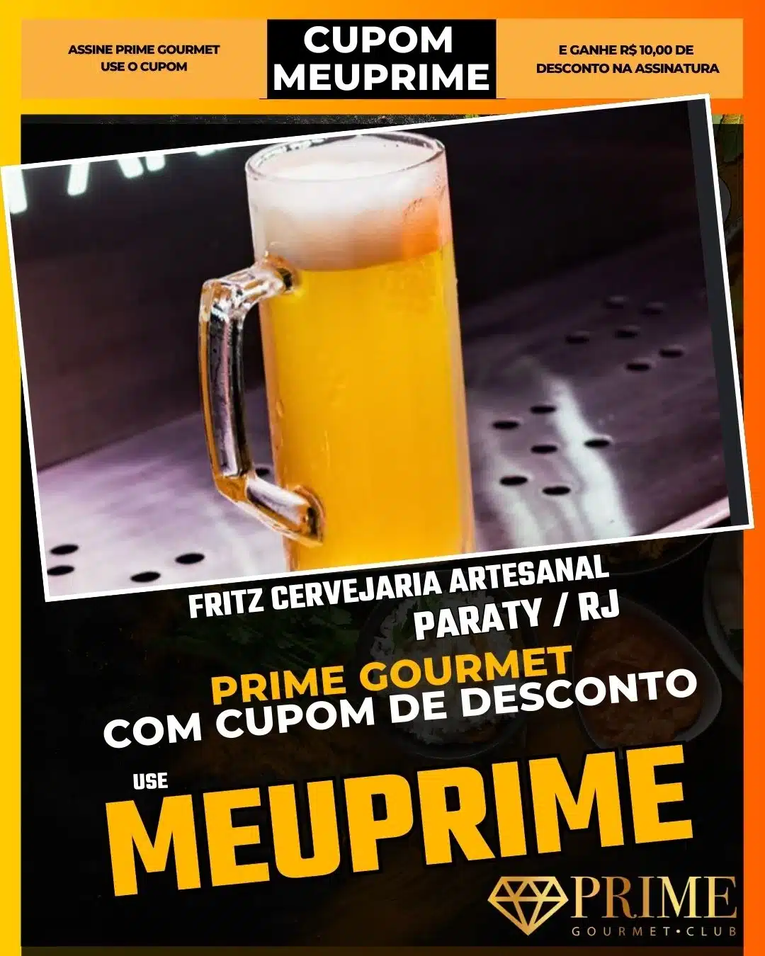 prime gourmet paraty rj cupom meuprime fritz cervejaria artesanal