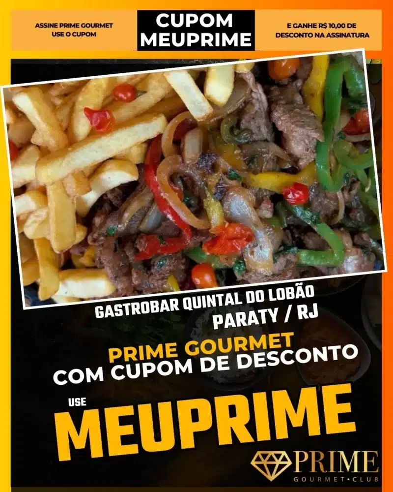 prime gourmet paraty rj cupom meuprime gastrobar quintal do lobão