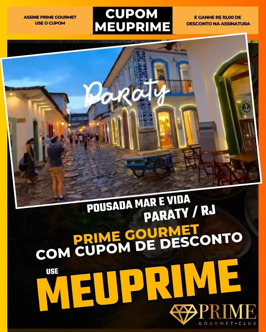 prime gourmet paraty rj cupom meuprime pousada mar e vida