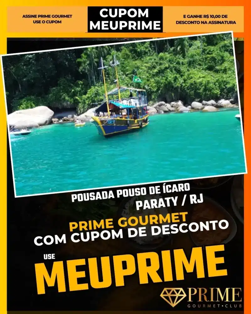 prime gourmet paraty rj cupom meuprime pousada pouso de Ícaro