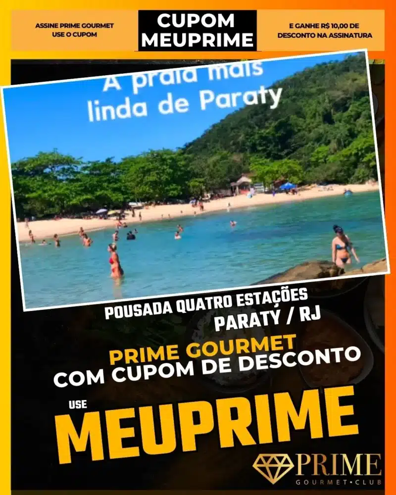 prime gourmet paraty rj cupom meuprime pousada quatro estações