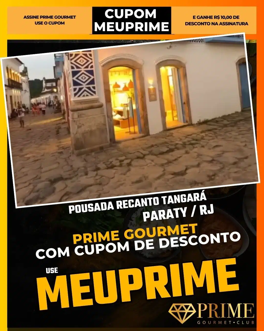 prime gourmet paraty rj cupom meuprime pousada recanto tangará