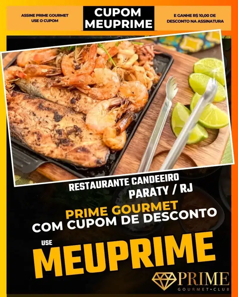 prime gourmet paraty rj cupom meuprime restaurante candeeiro