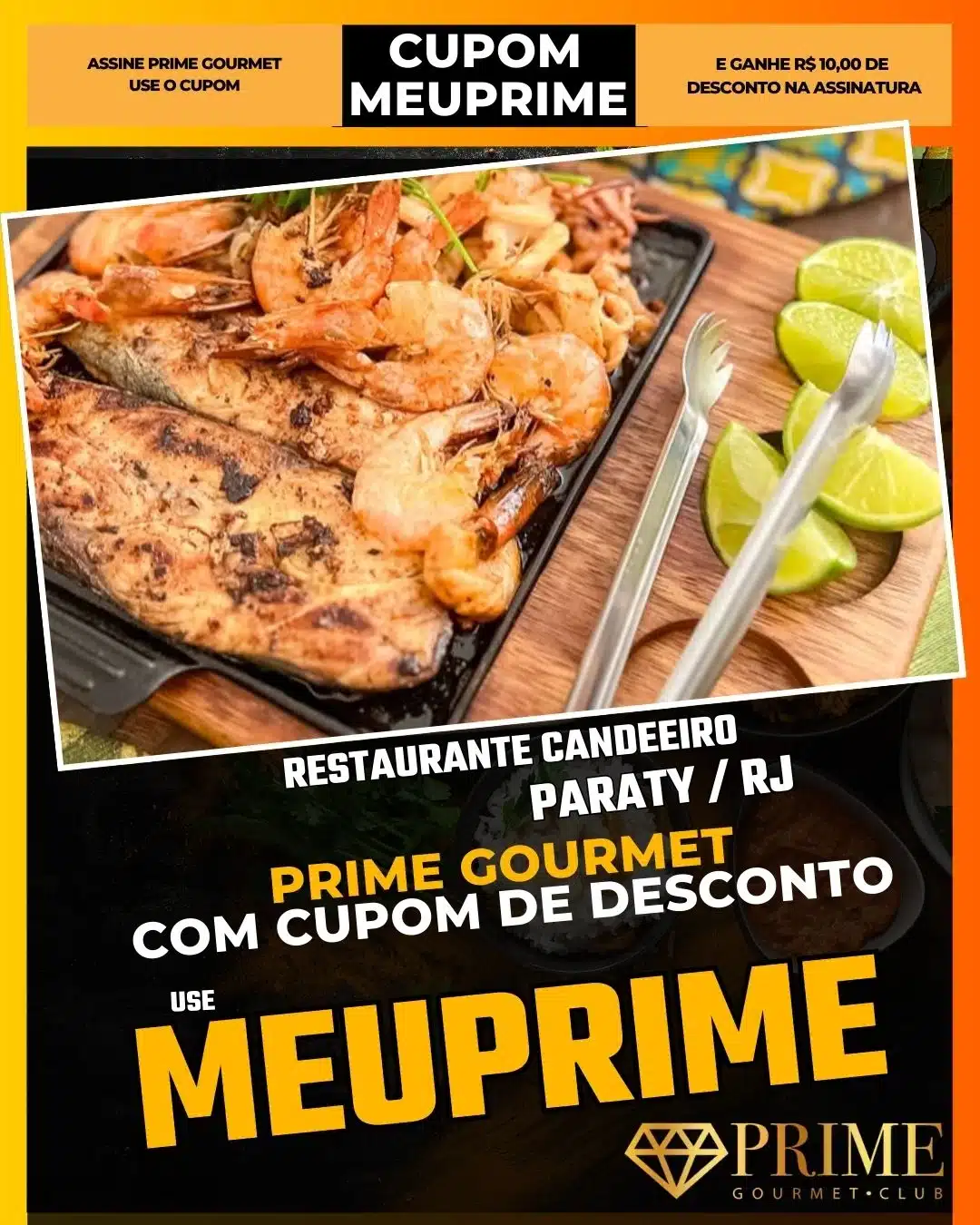 prime gourmet paraty rj cupom meuprime restaurante candeeiro