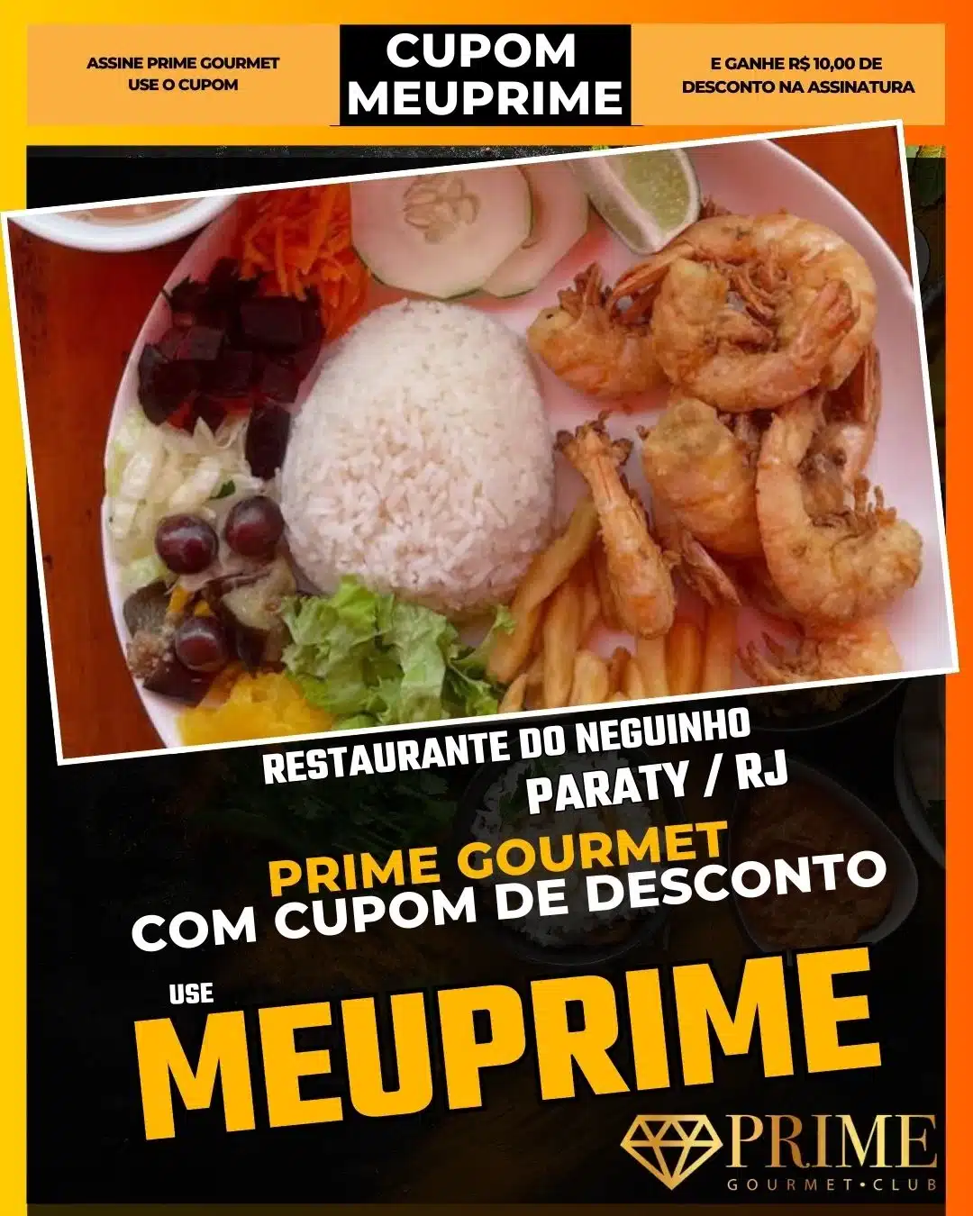 prime gourmet paraty rj cupom meuprime restaurante do neguinho