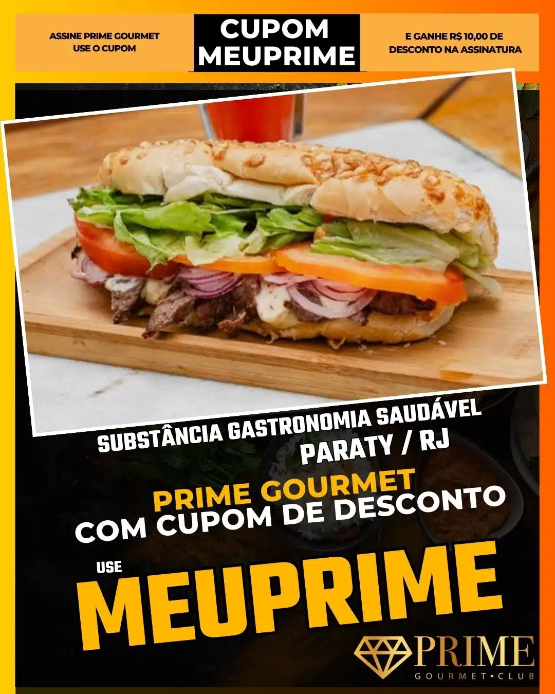 prime gourmet paraty rj cupom meuprime substância gastronomia saudável