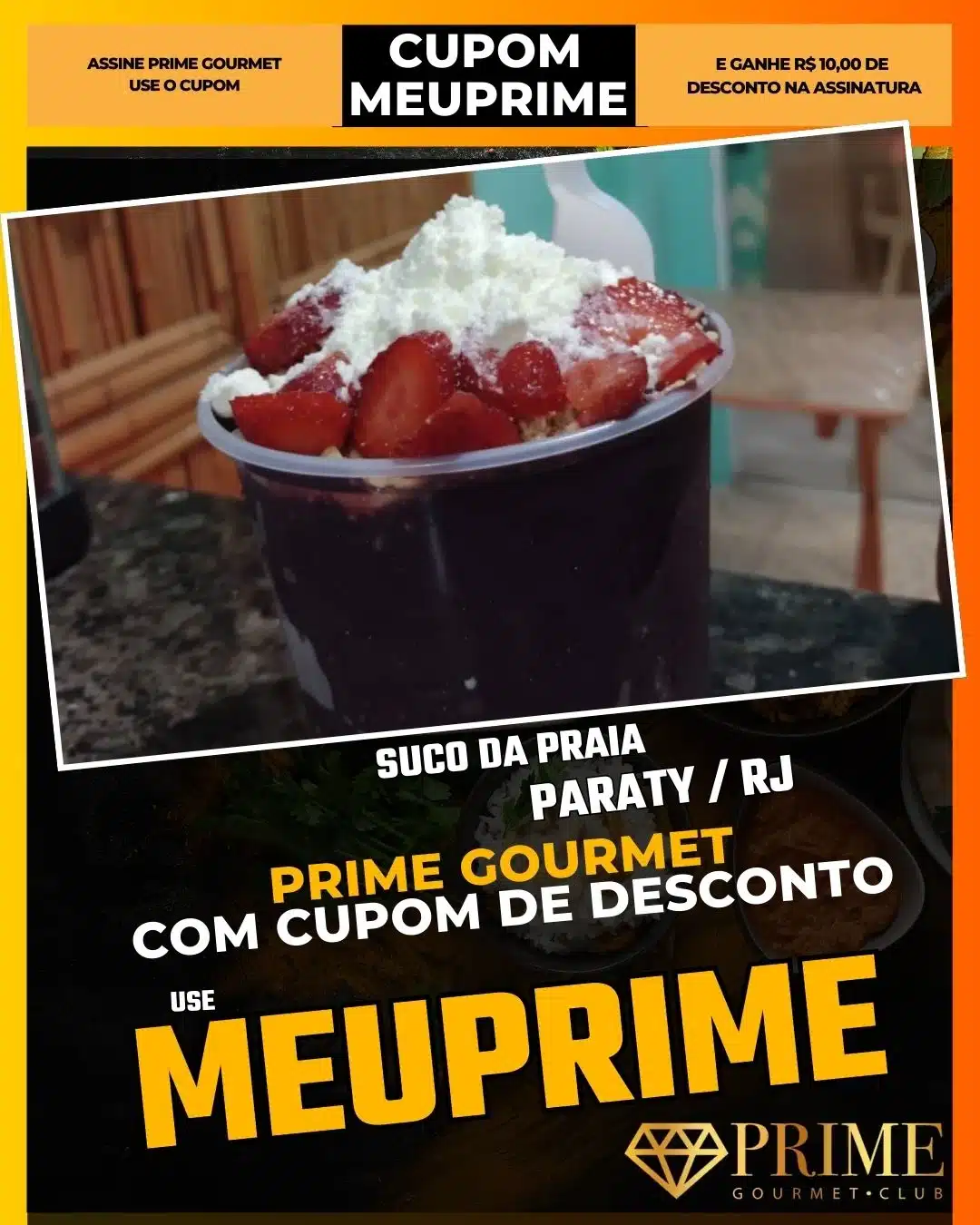 prime gourmet paraty rj cupom meuprime suco da praia