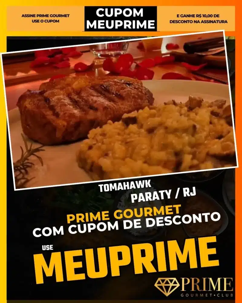 prime gourmet paraty rj cupom meuprime tomahawk