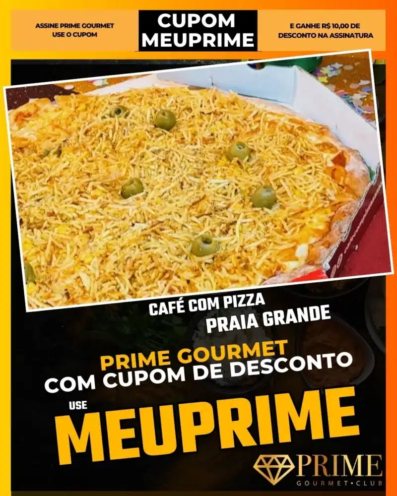 prime gourmet praia grande sp cupom meuprime café com pizza