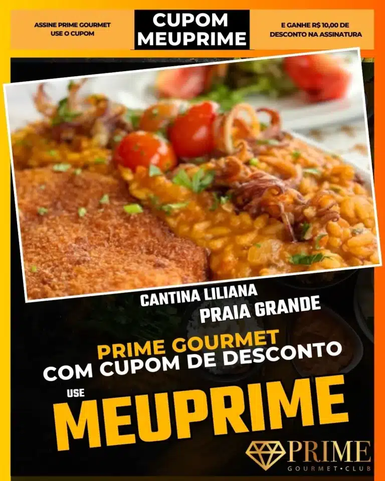 Cantina Liliana Praia Grande,Restaurante Italiano PG,Massas Praia Grande,Prime Gourmet Cupom,Parmegiana Praia Grande,Onde jantar PG,Cupom MEUPRIME,Cantina Tradicional
