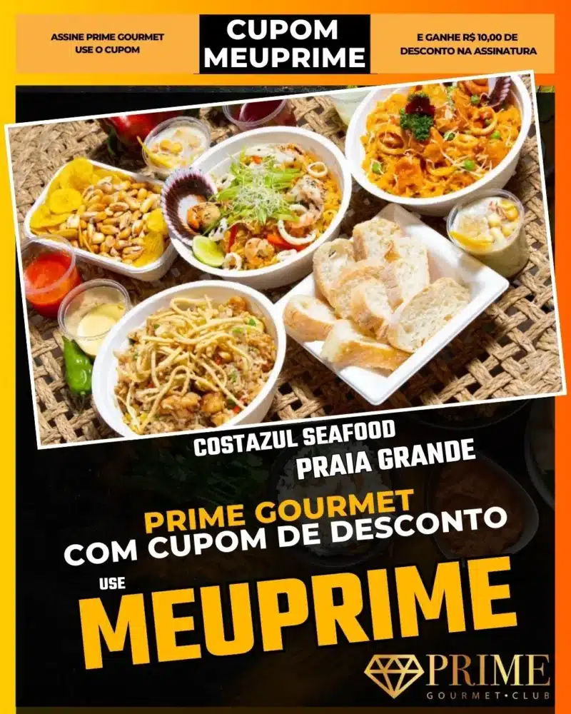 prime gourmet praia grande sp cupom meuprime costazul seafood