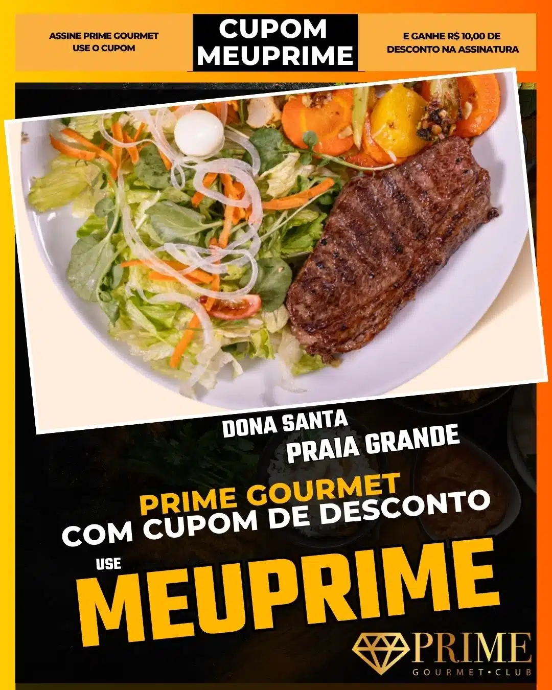 prime gourmet praia grande sp cupom meuprime dona santa