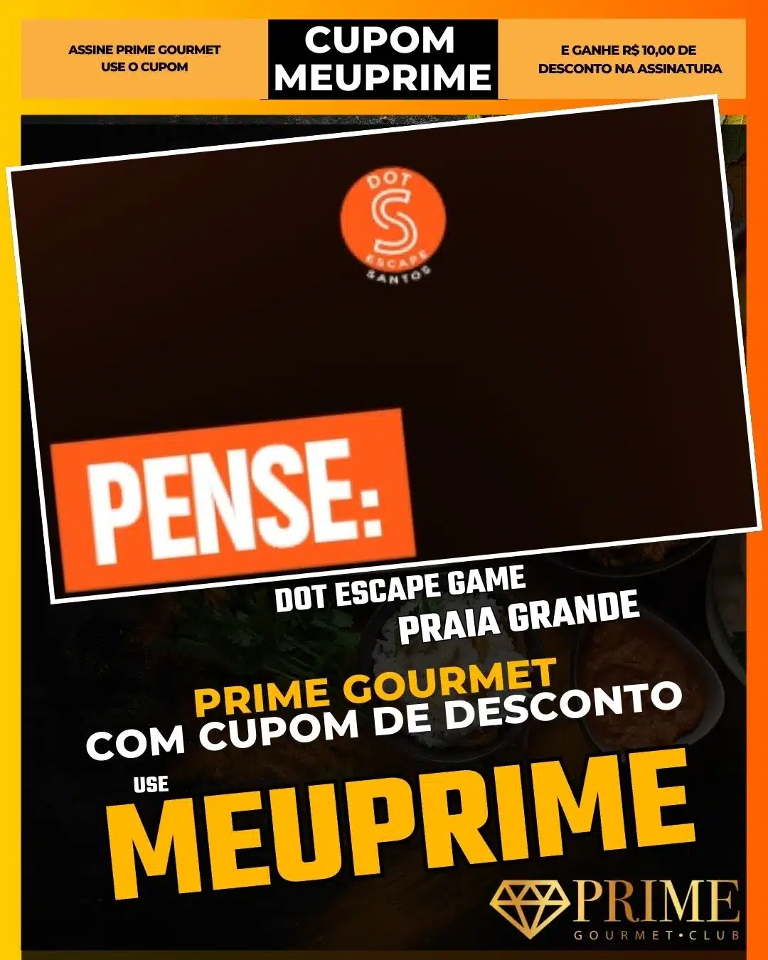 prime gourmet praia grande sp cupom meuprime dot escape game