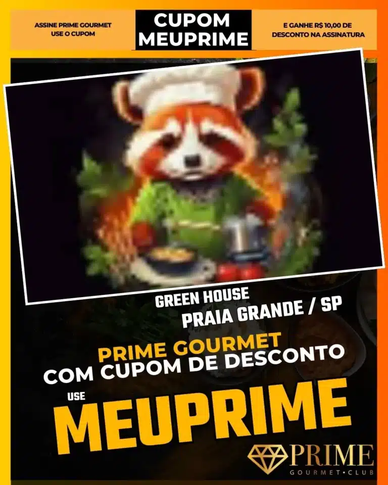 Green House Praia Grande,Restaurante Vegano PG,Comida Vegetariana Praia Grande,Prime Gourmet Desconto,Almoço Saudável,Onde comer vegano,Cupom MEUPRIME,Coxinha de Jaca