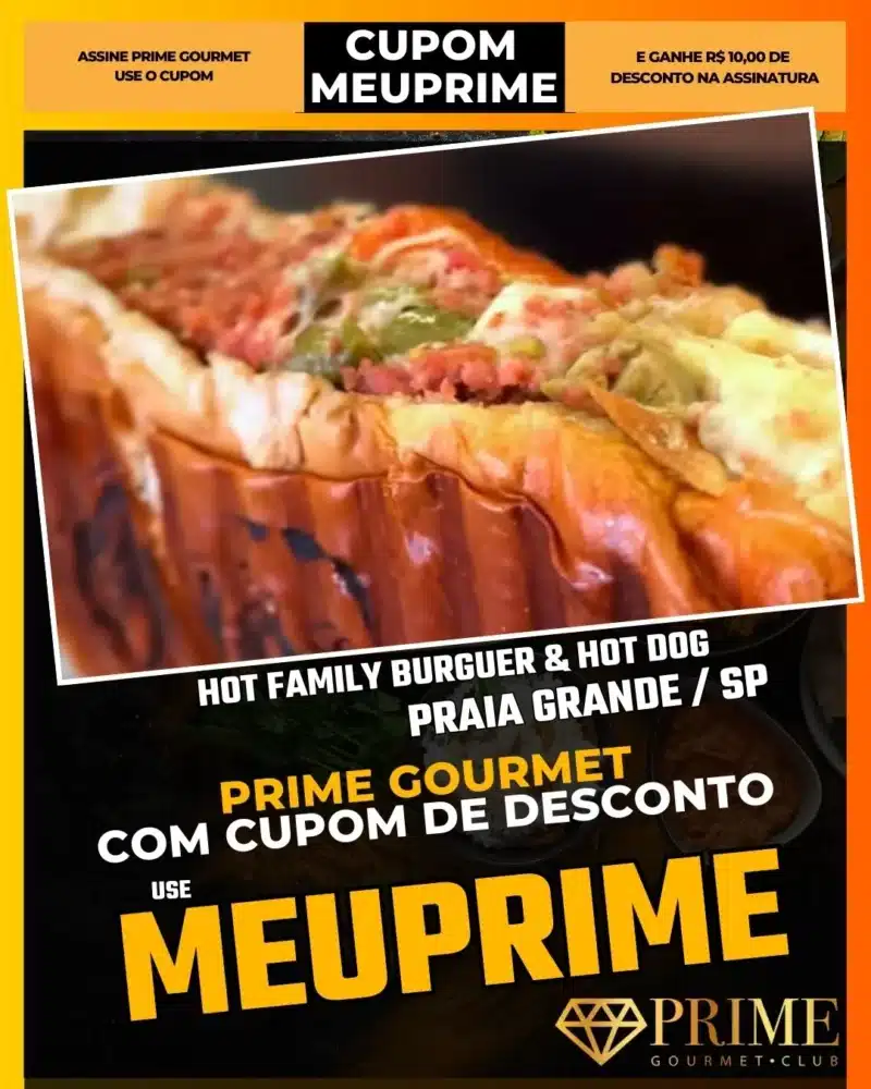 prime gourmet praia grande sp cupom meuprime hot family burguer & hot dog