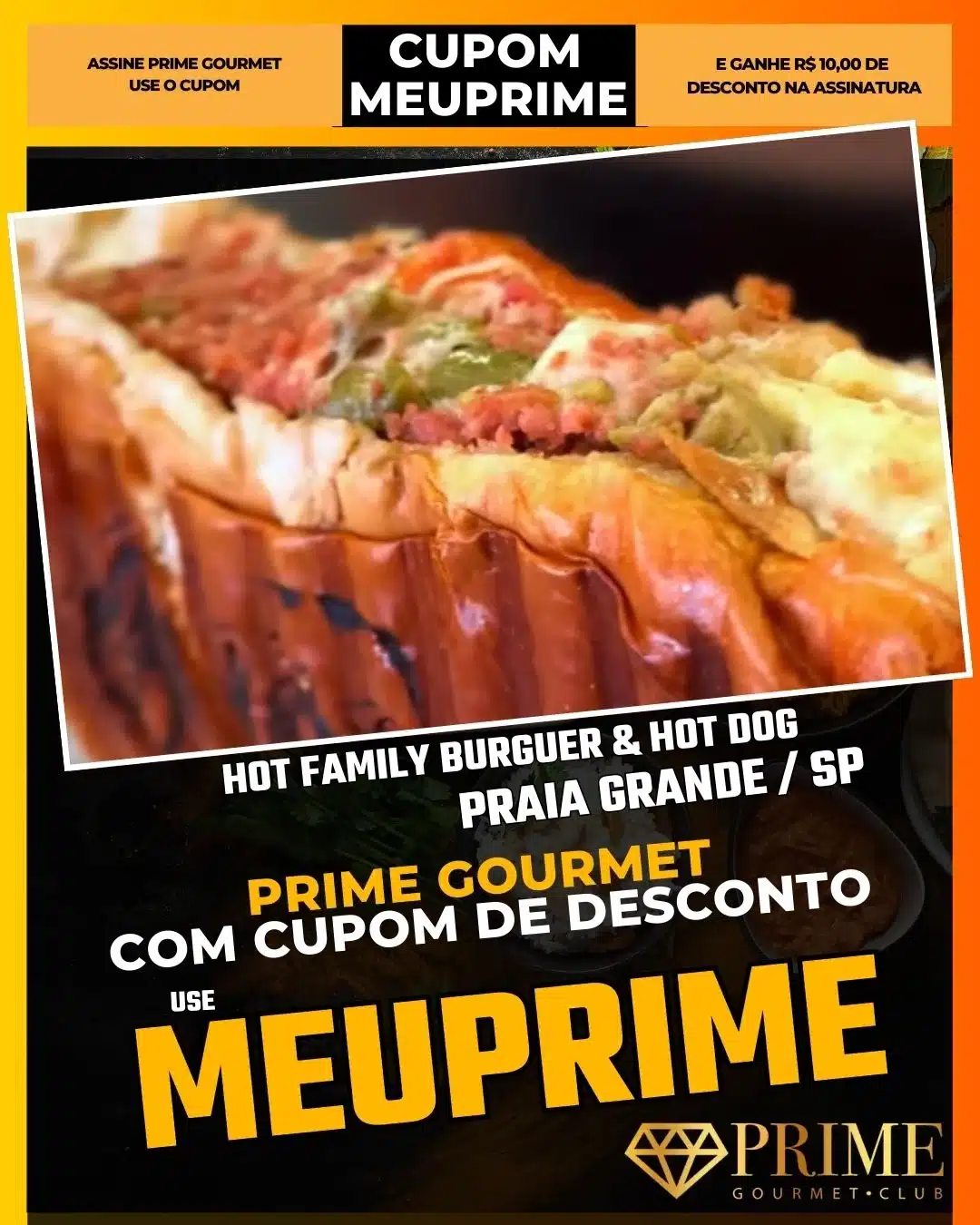 prime gourmet praia grande sp cupom meuprime hot family burguer & hot dog