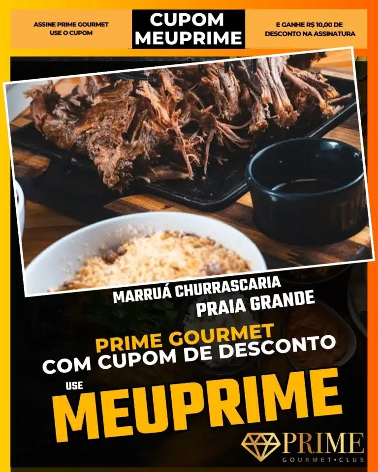 Marruá Churrascaria,Rodízio Praia Grande,Churrascaria Baixada Santista,Prime Gourmet Desconto,Almoço Domingo Praia Grande,Cupom MEUPRIME,Carnes Nobres PG,Onde comer carne