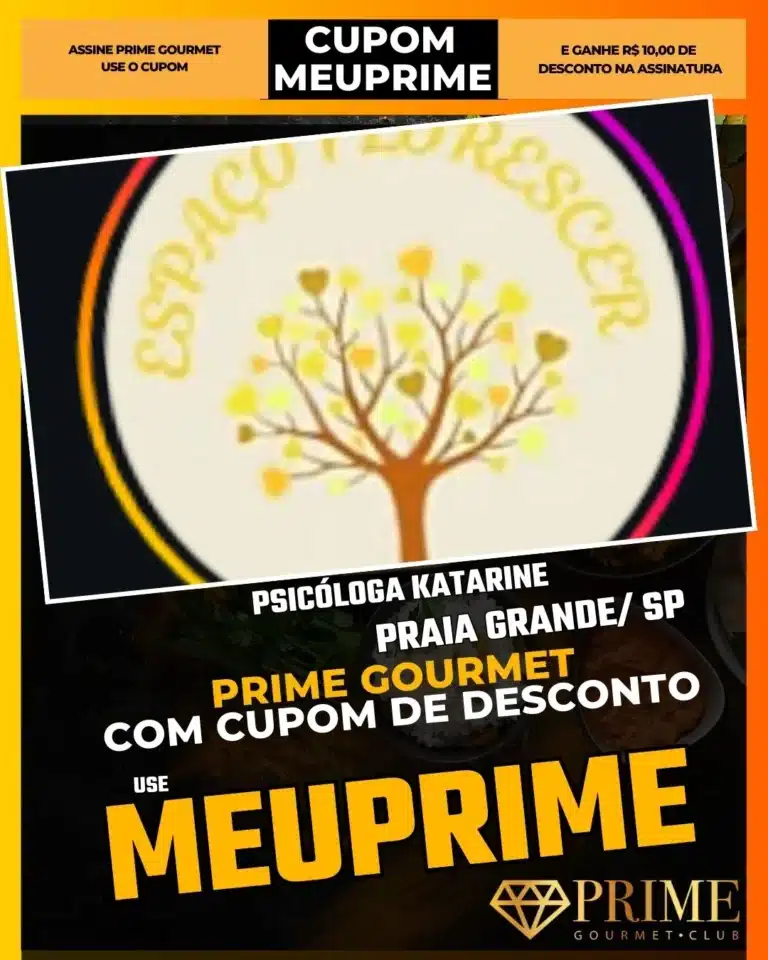 Psicóloga Katarine Santiago,Psicólogo Praia Grande,Terapia com desconto,Prime Gourmet Saúde,Ansiedade e Depressão,Consulta Psicológica PG,Cupom MEUPRIME,Bem-estar Mental