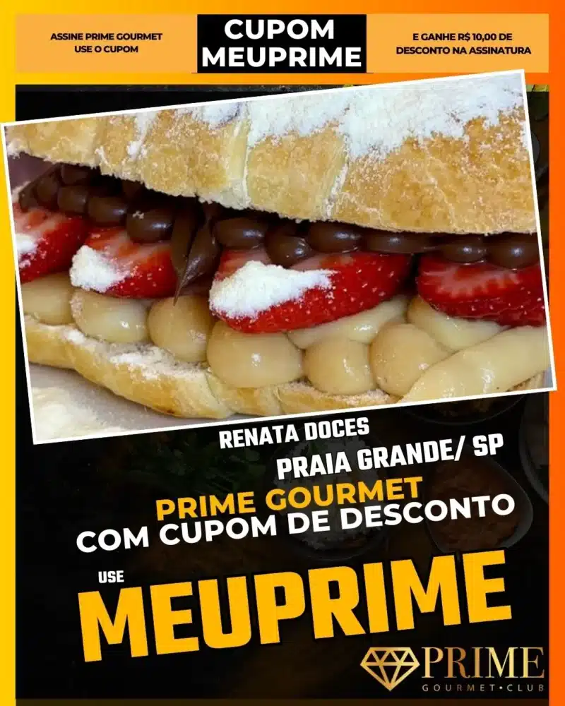 prime gourmet praia grande sp cupom meuprime renata doces