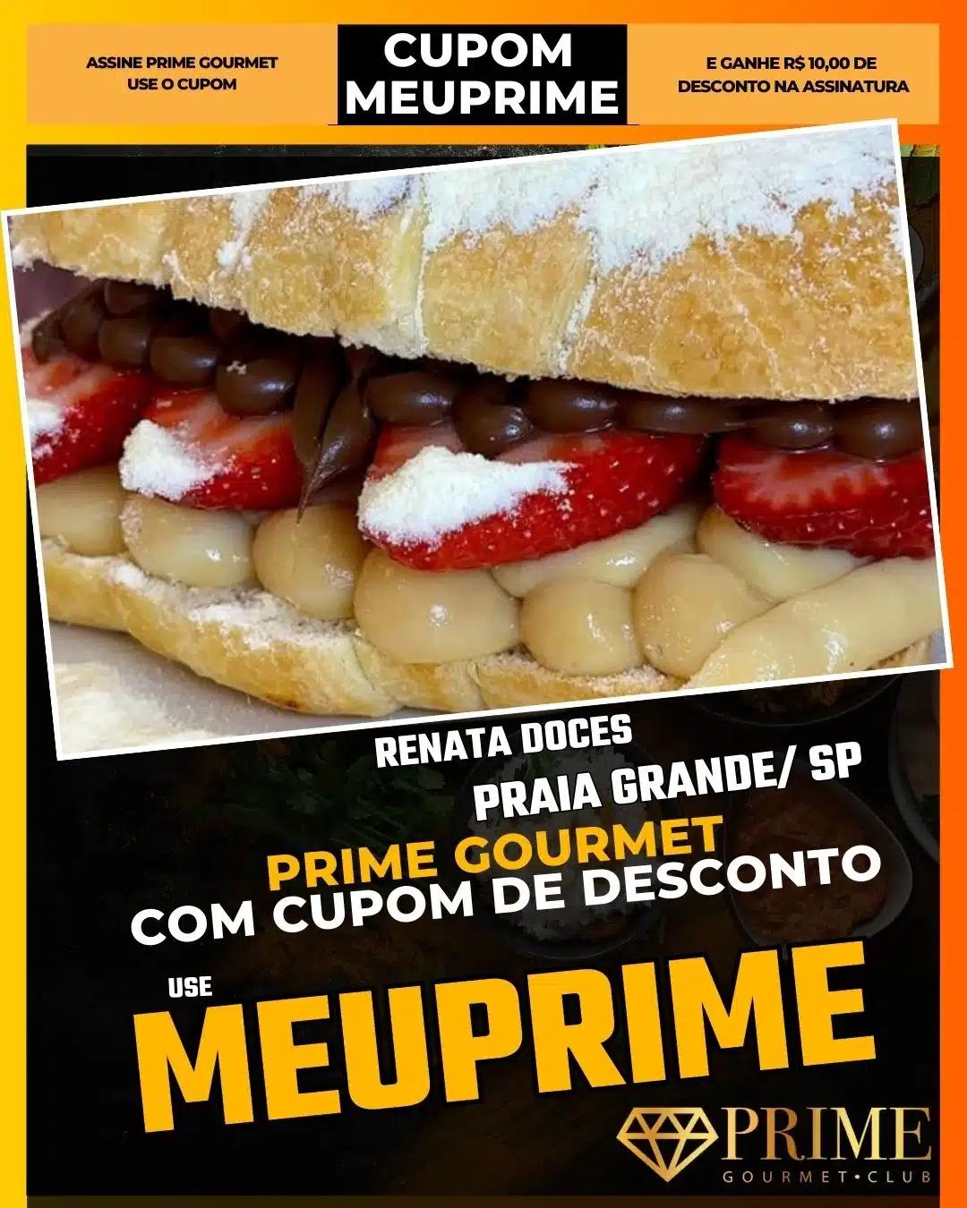 prime gourmet praia grande sp cupom meuprime renata doces