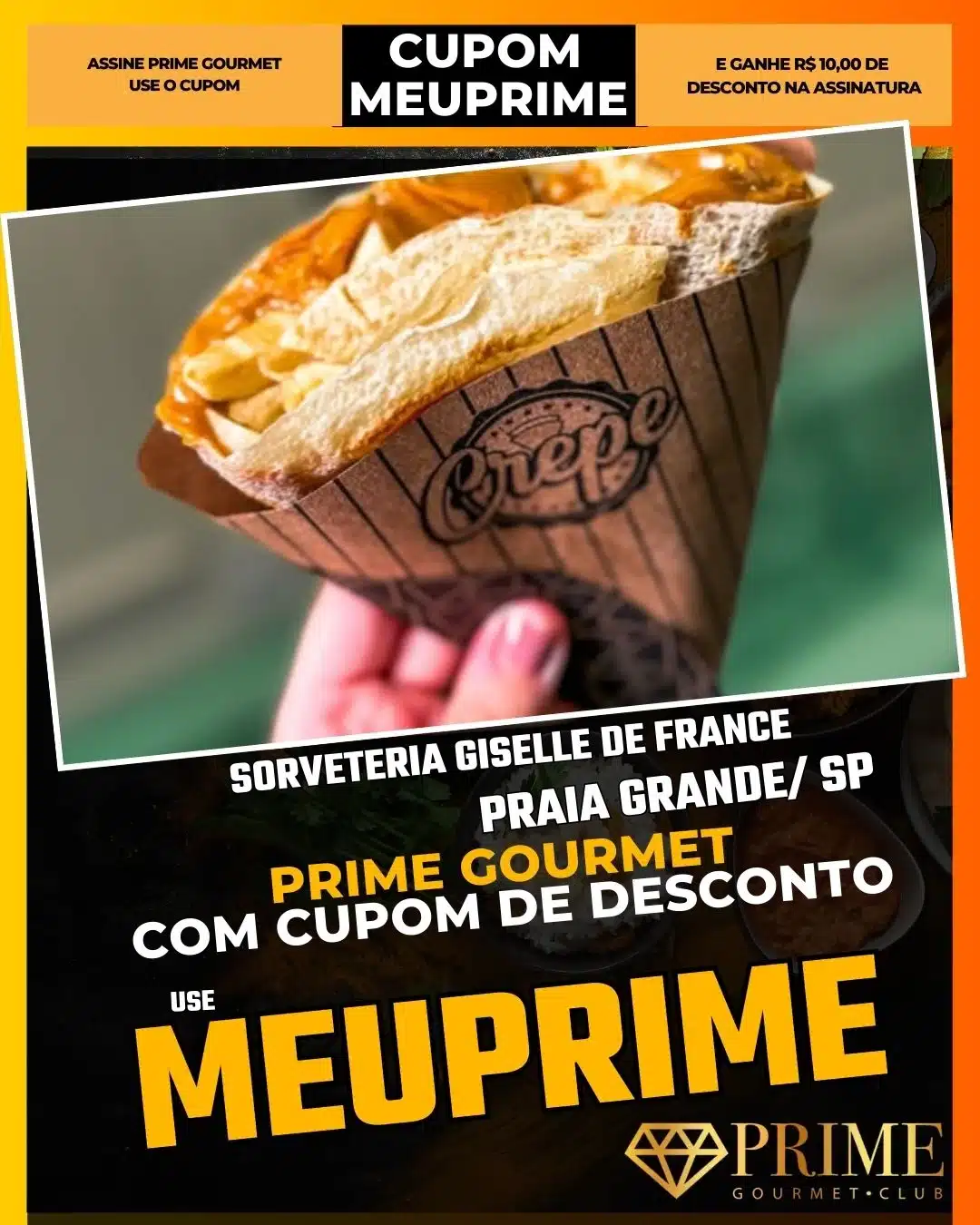 prime gourmet praia grande sp cupom meuprime sorveteria giselle de france