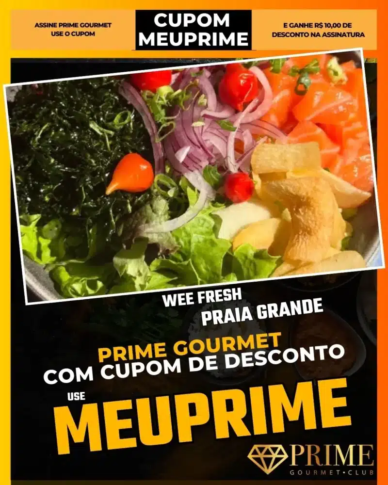 prime gourmet praia grande sp cupom meuprime wee fresh
