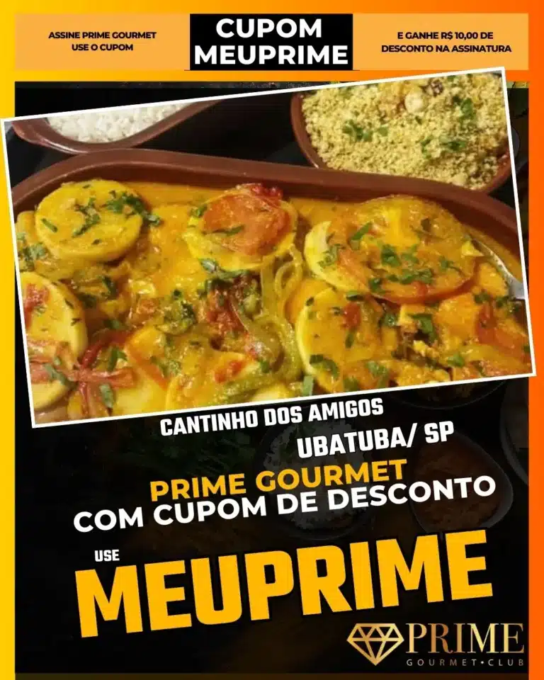 Cantinho dos Amigos Ubatuba,PF em Ubatuba,Comida Caseira Barata,Prime Gourmet Desconto,Restaurante para Trabalhadores,Almoço Econômico,Cupom MEUPRIME,Prato Feito