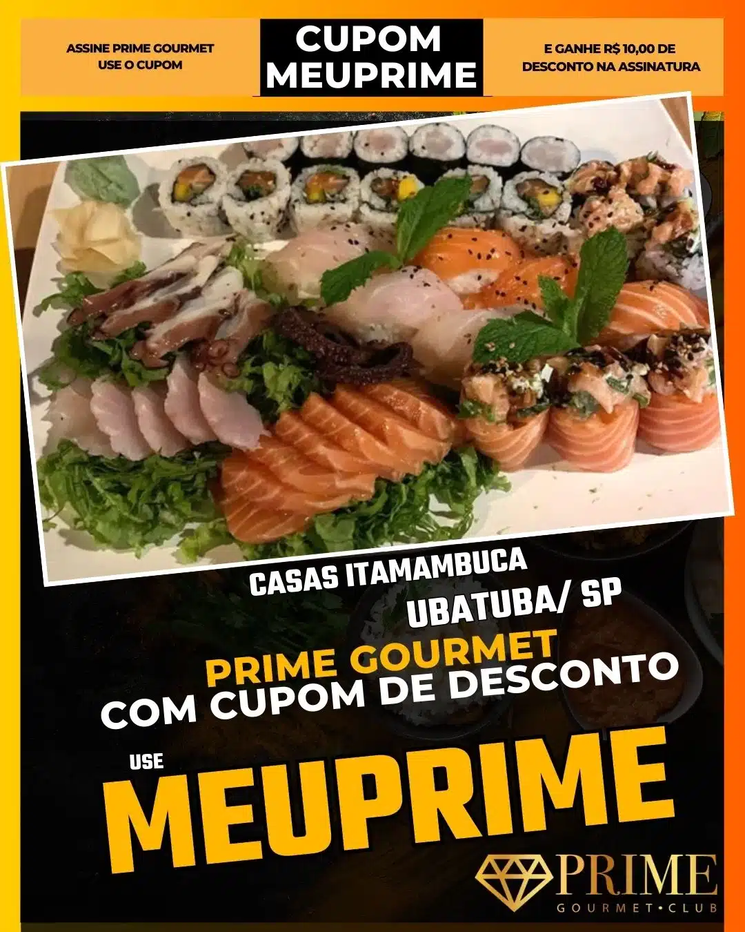 prime gourmet ubatuba sp cupom meuprime casas itamambuca