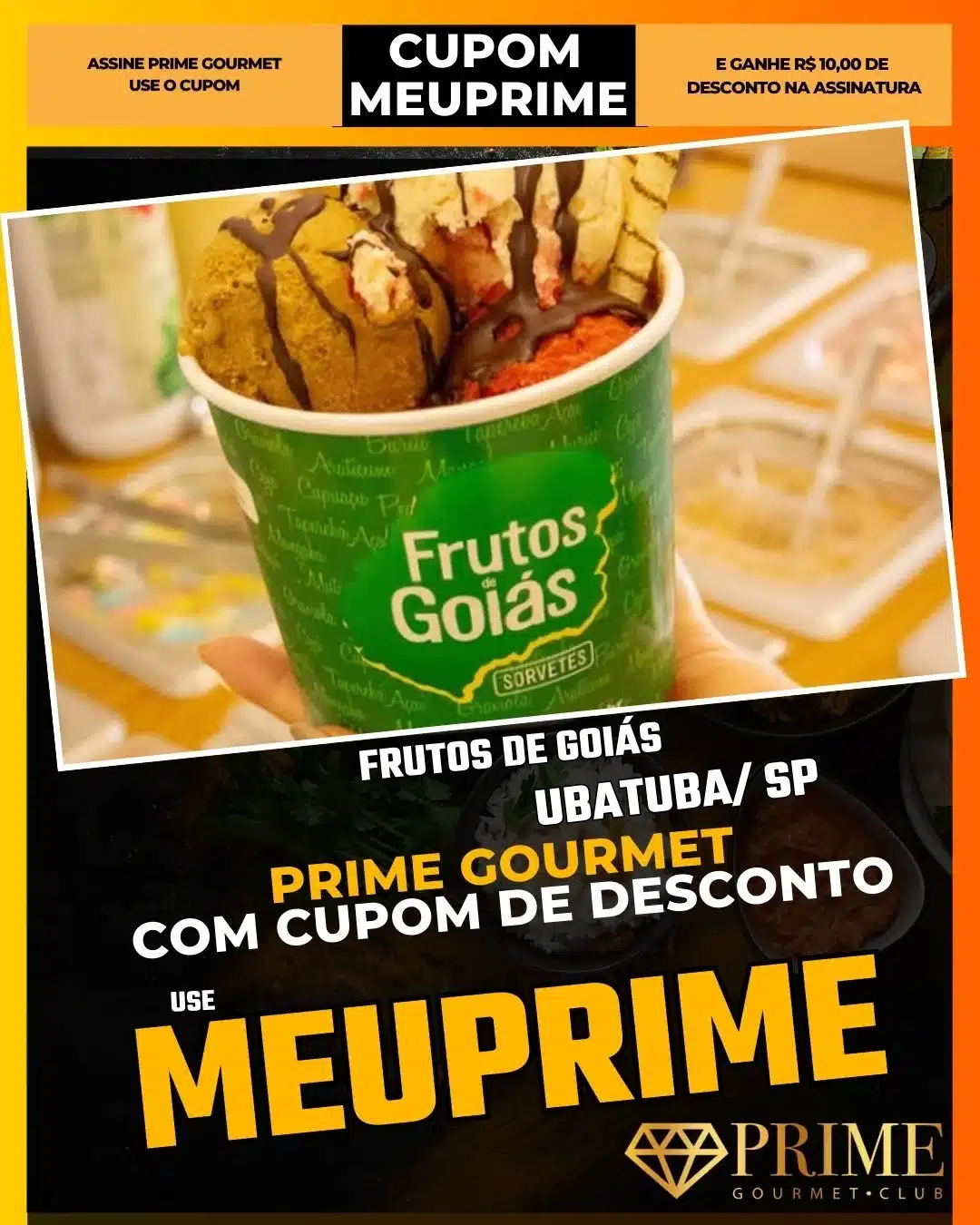 prime gourmet ubatuba sp cupom meuprime frutos de goiás