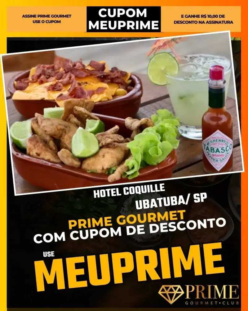 prime gourmet ubatuba sp cupom meuprime hotel coquille