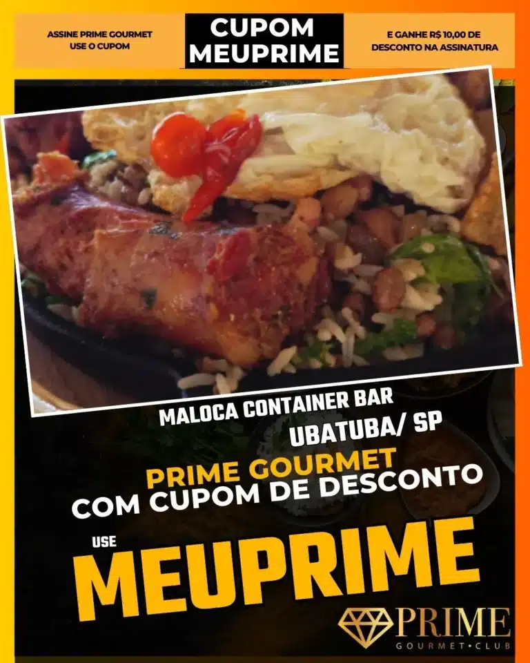 Maloca Ubatuba,Bar Container Ubatuba,Gastrobar Descolado,Prime Gourmet Desconto,Drinks Autorais,Happy Hour Ubatuba,Cupom MEUPRIME,Petiscaria Moderna