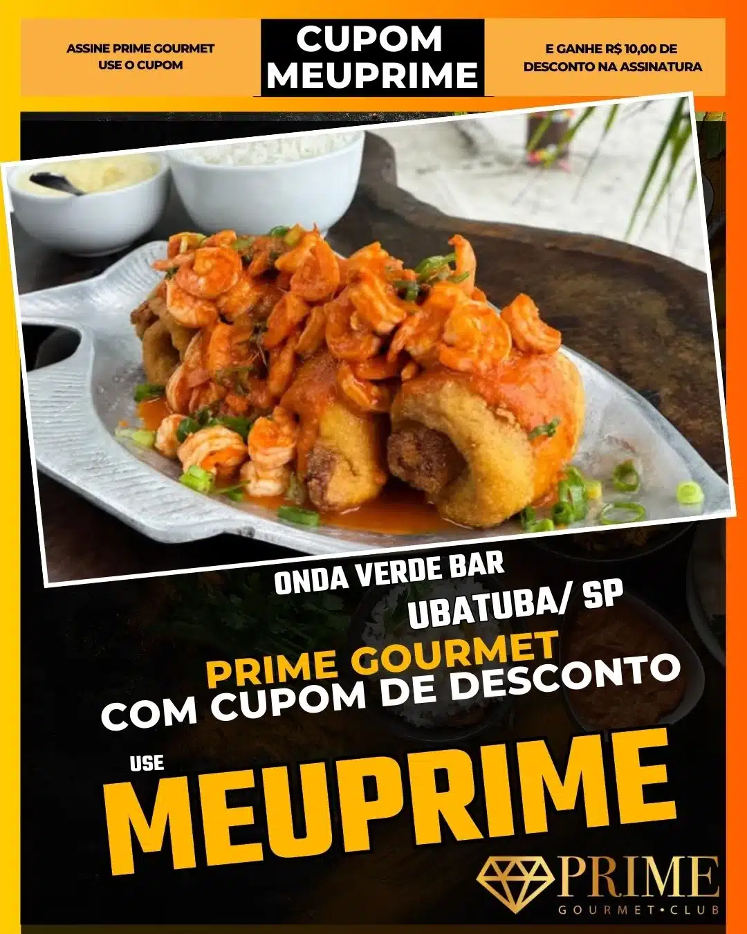 prime gourmet ubatuba sp cupom meuprime onda verde bar