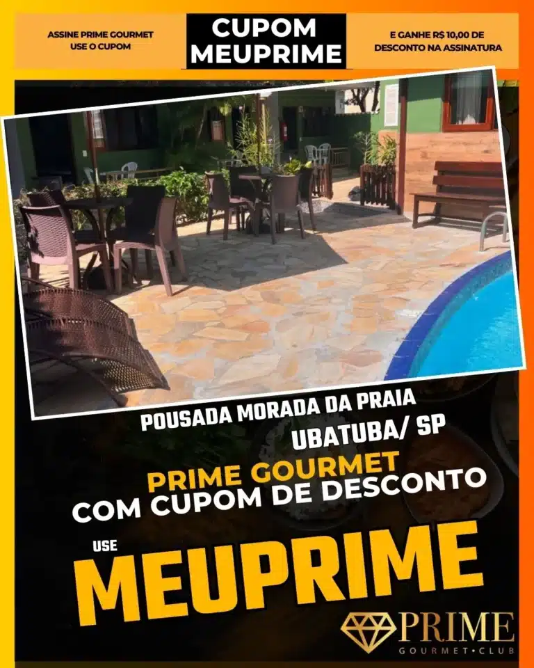 Pousada Morada da Praia Ubatuba,Pousada Pé na Areia (ou próxima),Hospedagem Barata Ubatuba,Prime Gourmet Desconto,Diária Grátis,Onde ficar casal,Cupom MEUPRIME,Pousada Praia Grande/Enseada