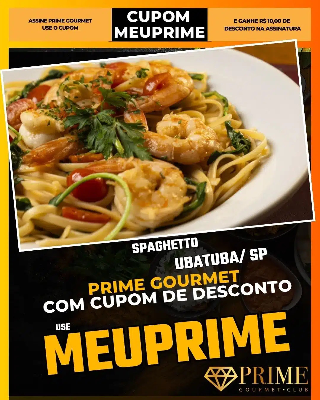 prime gourmet ubatuba sp cupom meuprime spaghetto