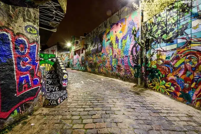 Foto real de Beco do Batman