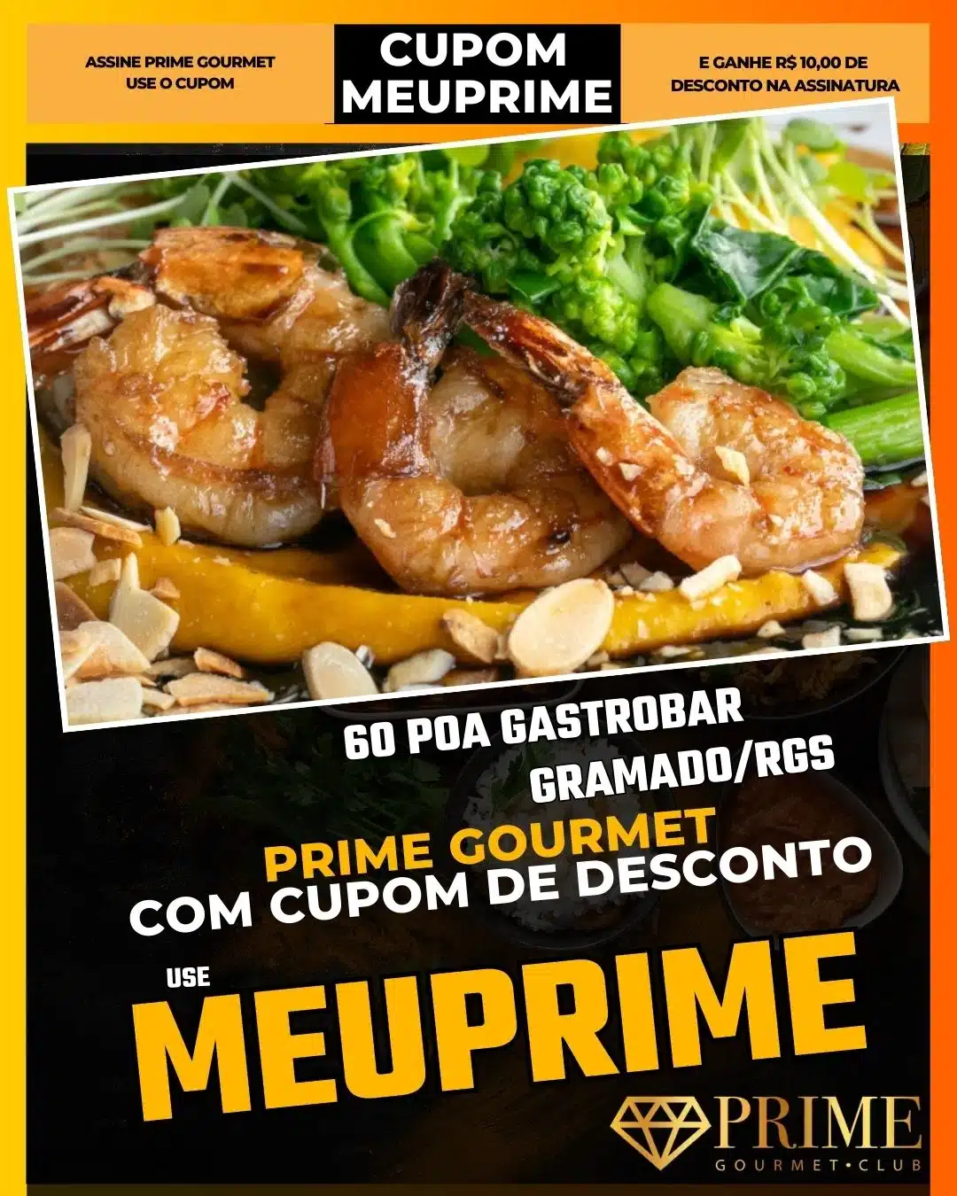 prime gourmet gramado canela cupom meuprime 60 poa gastrobar