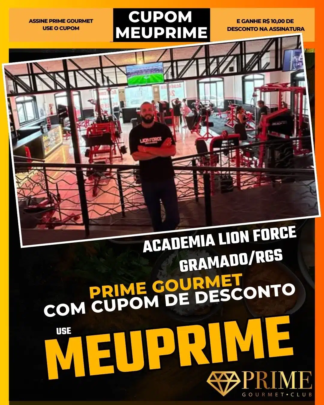 Academia Lion Force Gramado,Musculação Gramado,Prime Gourmet Desconto,Day Use Academia,Fitness Viagem,Cupom MEUPRIME,Academia Barata,Treino Funcional