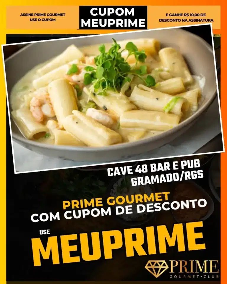 Cave 48 Gramado,Bar Secreto Gramado,Prime Gourmet Desconto,Drinks Autorais,Pub Intimista,Cupom MEUPRIME,Onde beber bem,Happy Hour Sofisticado