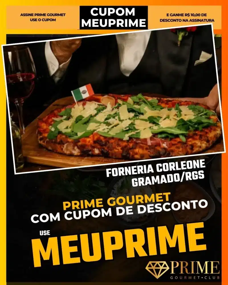Forneria Corleone Gramado,Pizzaria Artesanal,Prime Gourmet Desconto,Fermentação Natural,Jantar Temático,Cupom MEUPRIME,Onde comer pizza,Restaurante Italiano