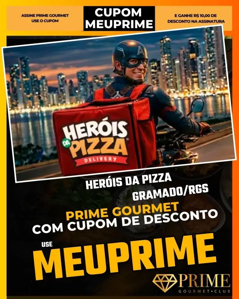 Heróis da Pizza Gramado,Rodízio Temático,Prime Gourmet Desconto,Pizzaria Infantil,Show de Heróis,Cupom MEUPRIME,Jantar com Crianças,Pizzaria Divertida