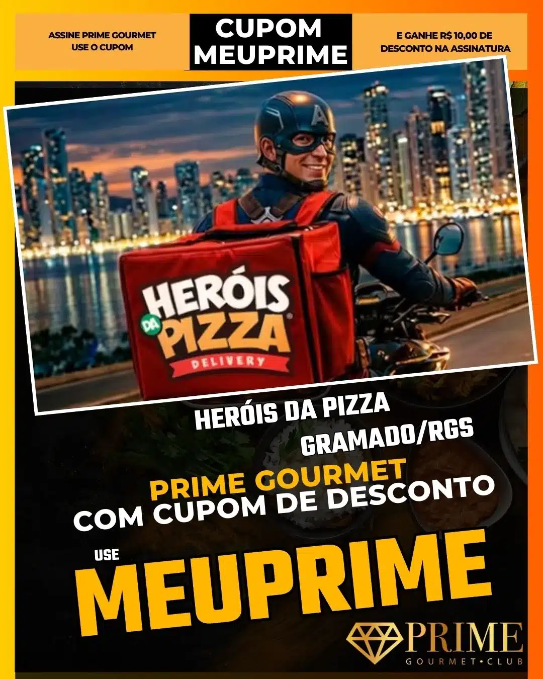 Heróis da Pizza Gramado,Rodízio Temático,Prime Gourmet Desconto,Pizzaria Infantil,Show de Heróis,Cupom MEUPRIME,Jantar com Crianças,Pizzaria Divertida