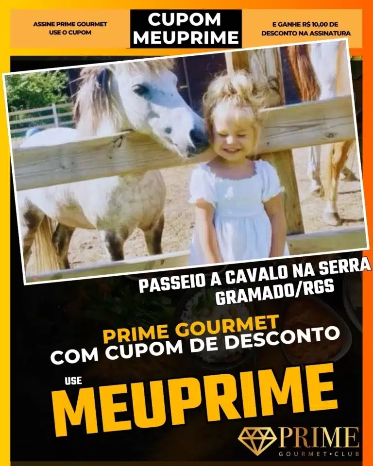Passeio a Cavalo Gramado,Cavalgada Serra Gaúcha,Prime Gourmet Desconto,Turismo Rural,Ecoturismo,Cupom MEUPRIME,Atividade ao Ar Livre,Haras Gramado