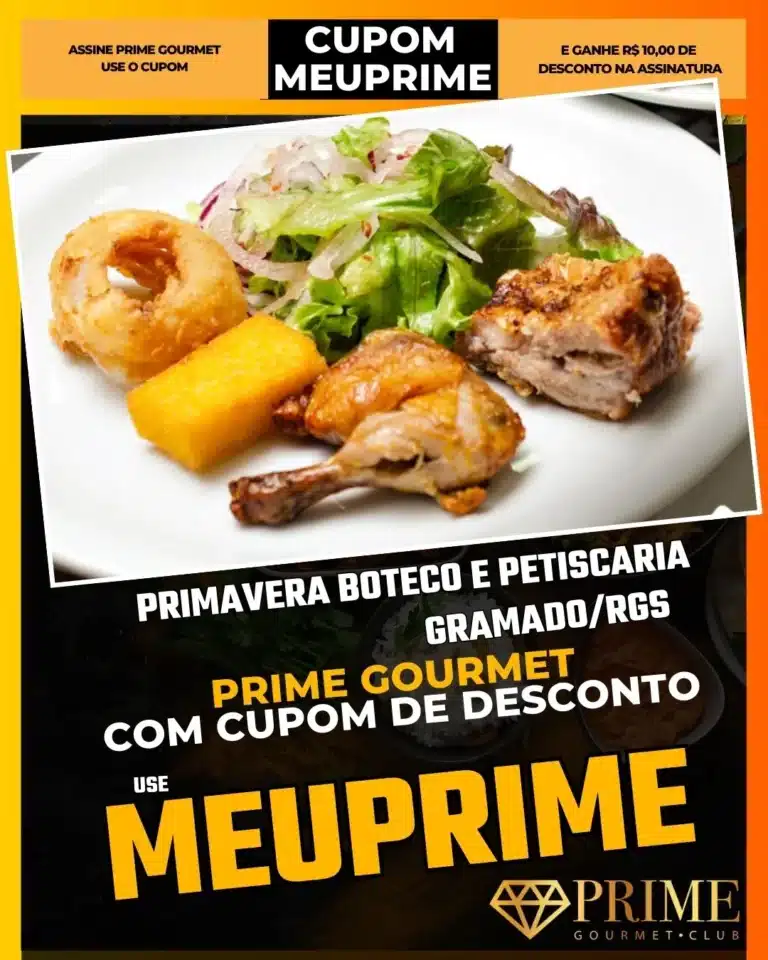 Primavera Boteco Gramado,Bar Barato Gramado,Prime Gourmet Desconto,Petiscos Fritos,Happy Hour Local,Cupom MEUPRIME,Cerveja Gelada,Onde beber barato